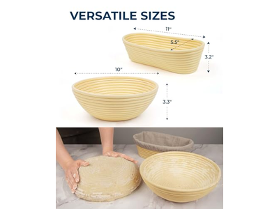 Cesta de Prueba de Pan de Bambú