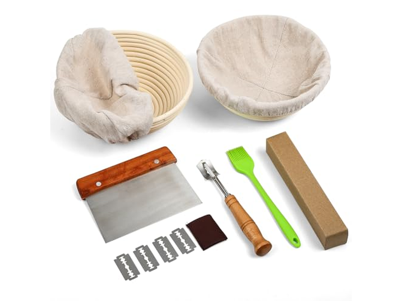 Accesorios de Banneton Suministros para Hornear Pan Con Fundas de Forro de Tela