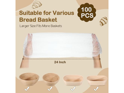 Cesta de Prueba de Pan Grande Ovalada 9 Pulgadas Bannetons Simples Paquete