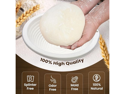 Cestas de Prueba de Masa de Bannetons para Pan de Masa Madre Kit de 9Pcs Agua Química