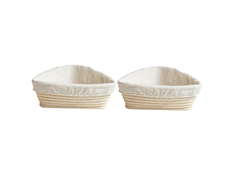 Cesta de Prueba de Pan Diseño de Inserto Largo Banneton 7 Pulgadas Ovalada Premium 10 Pulgadas