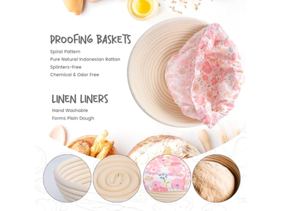 Cesta de Prueba de Pan de Forma de Corazón Brotform Banneton para Hacer Pan