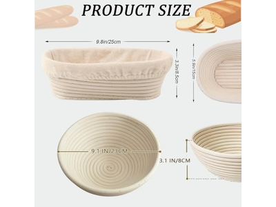 Cesta de Prueba de Pan de Ratán Fabricante de China Raspador de Masa de Bambú