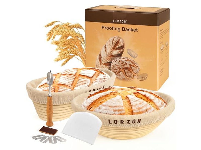 Cestas de Prueba de Pan de Sourdough Ovaladas