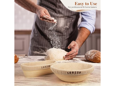 Cestas de Prueba de Pan de Sourdough Ovaladas